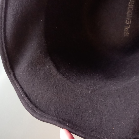COPY - Black Wool/ Felt Hat - Picture 3 of 6